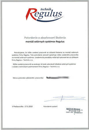 osvedčenie a certifikát